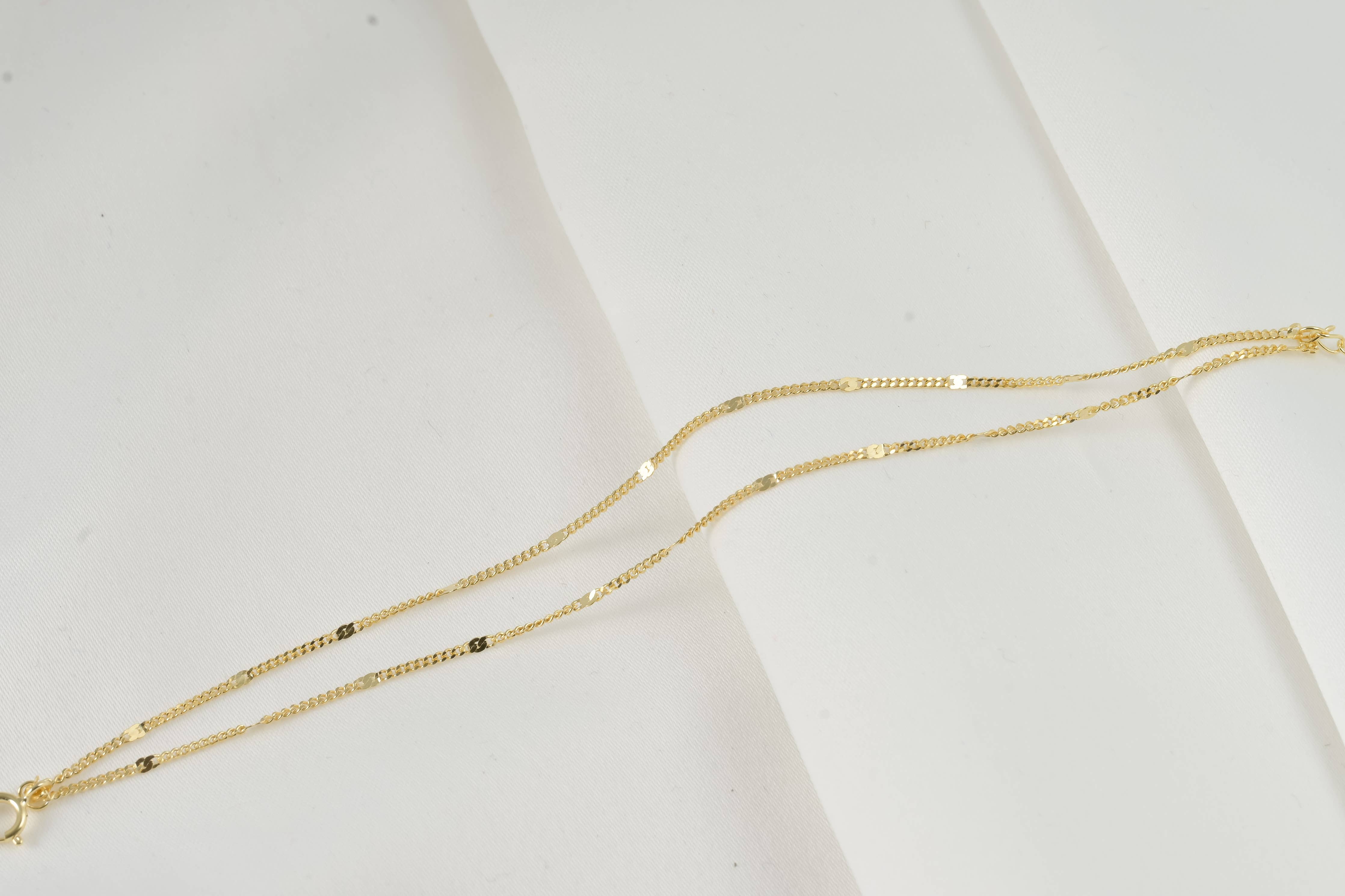 Dainty Duo Chain Bracelet - Layered Sterling Silver Bracelet