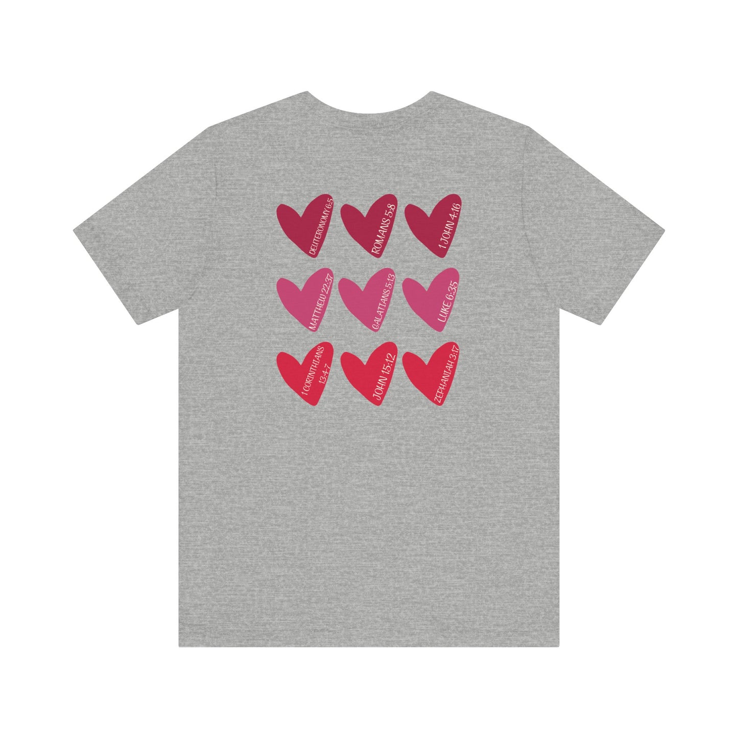 Hearts with Verses about Love Unisex Tee