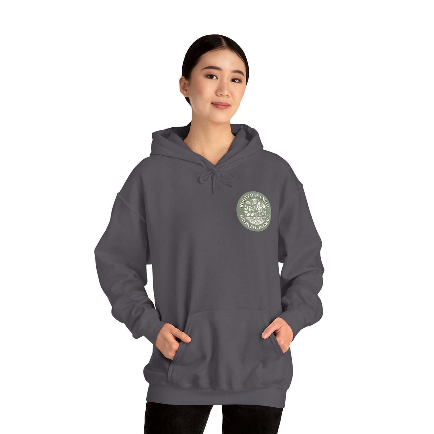 Rooted in Faith Hoodie - Unisex Heavy Blend™ Sweatshirt