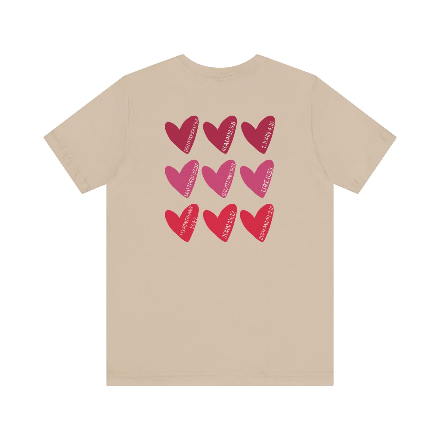 Hearts with Verses about Love Unisex Tee