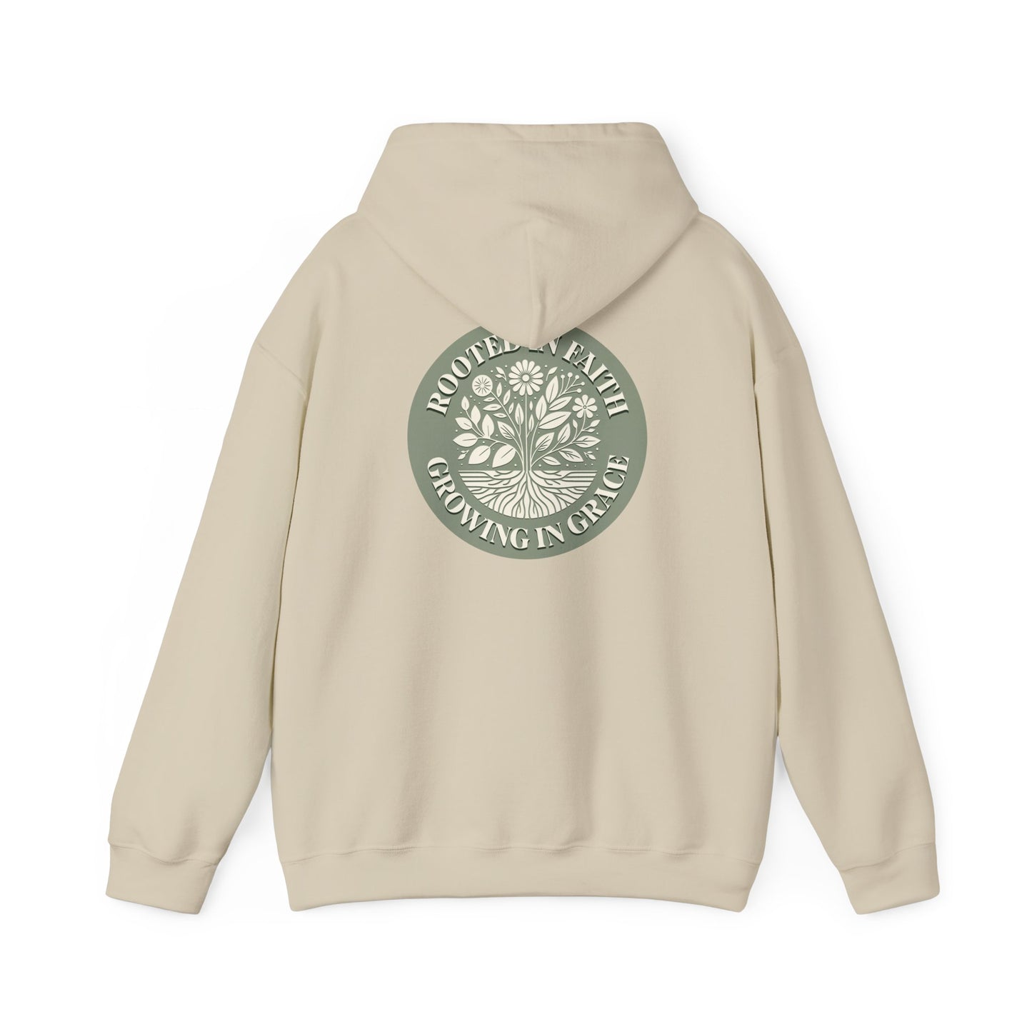 Rooted in Faith Hoodie - Unisex Heavy Blend™ Sweatshirt