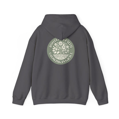 Rooted in Faith Hoodie - Unisex Heavy Blend™ Sweatshirt