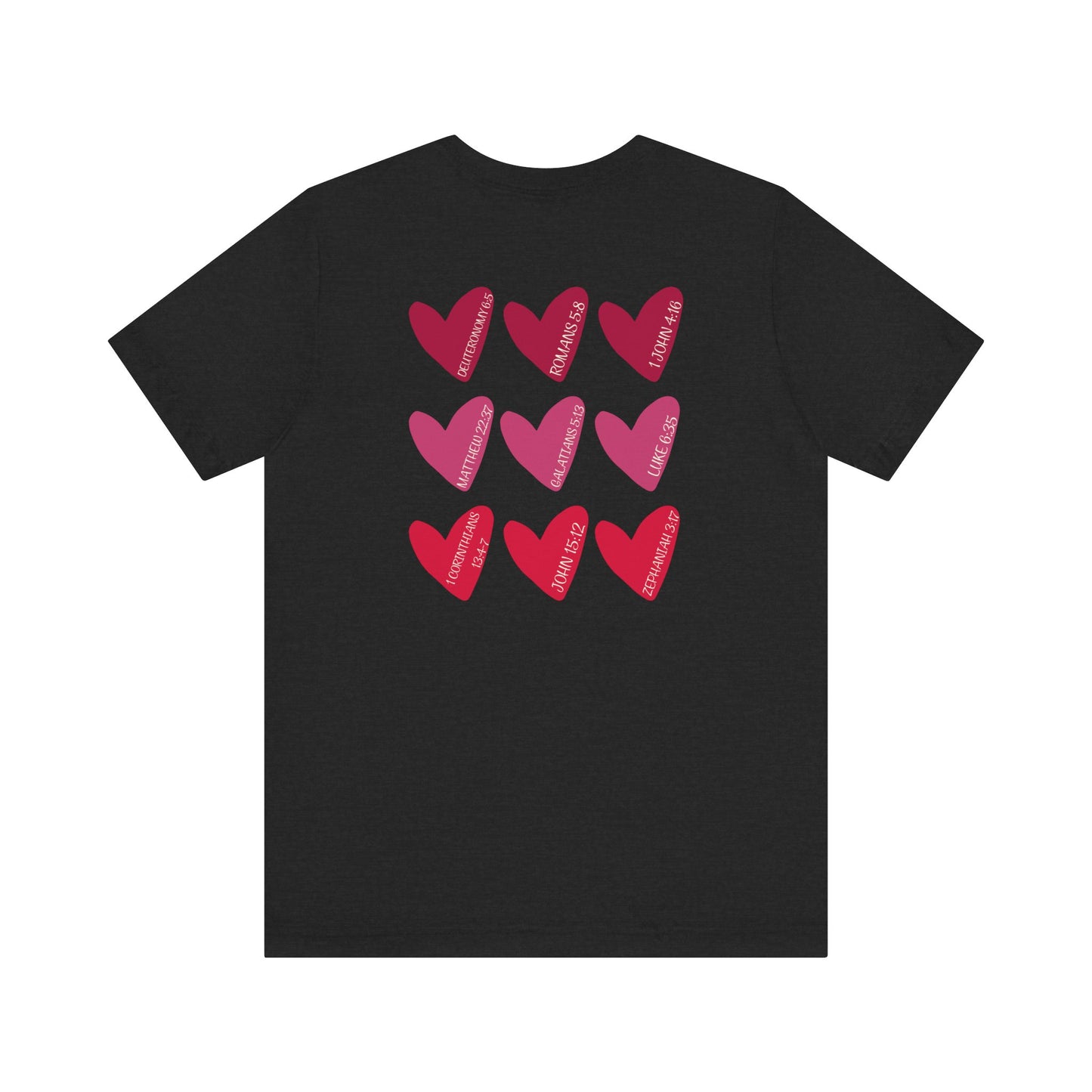 Hearts with Verses about Love Unisex Tee