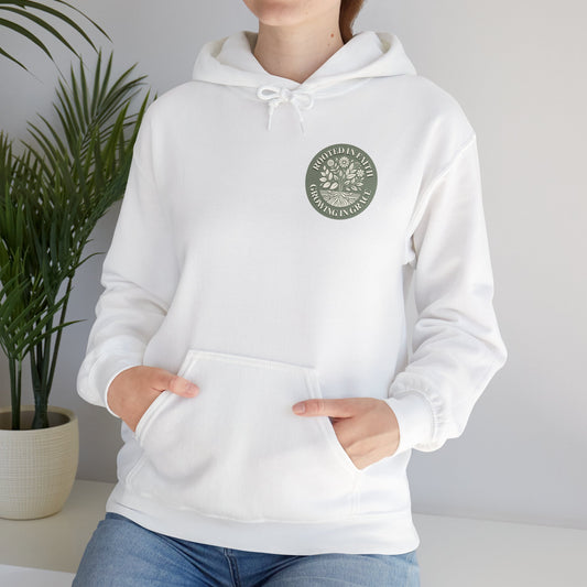 Rooted in Faith Hoodie - Unisex Heavy Blend™ Sweatshirt