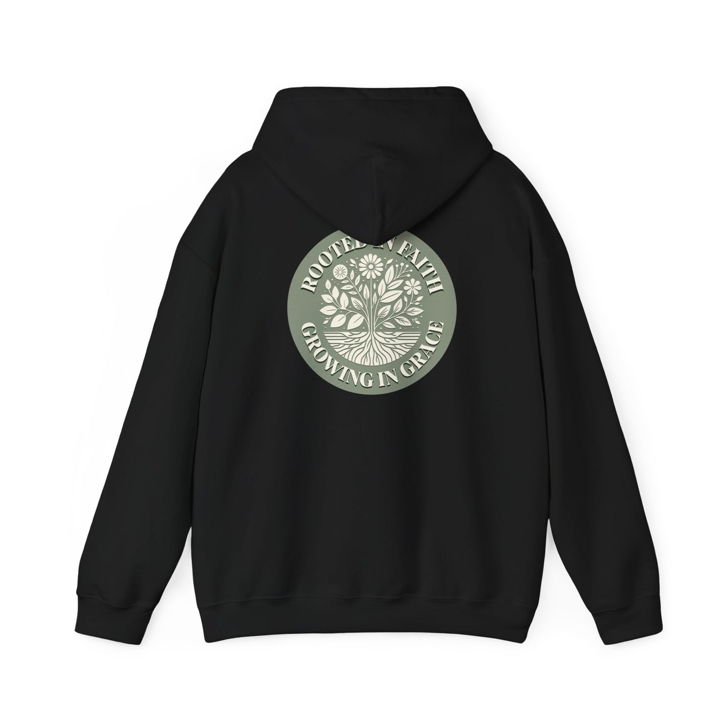 Rooted in Faith Hoodie - Unisex Heavy Blend™ Sweatshirt