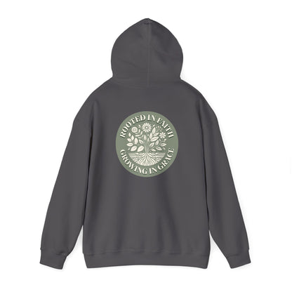 Rooted in Faith Hoodie - Unisex Heavy Blend™ Sweatshirt