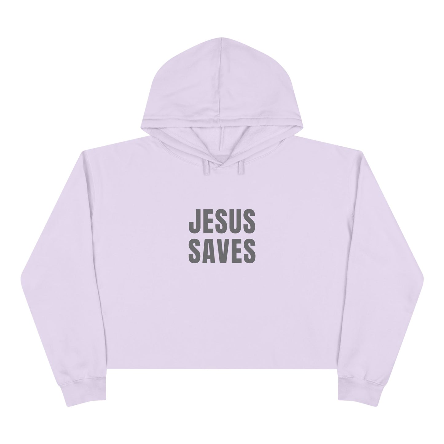 Crop Hoodie - 'Jesus Saves'