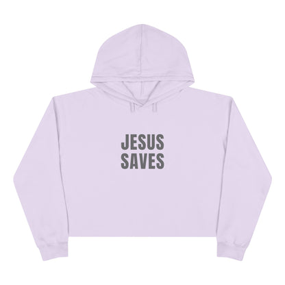 Crop Hoodie - 'Jesus Saves'