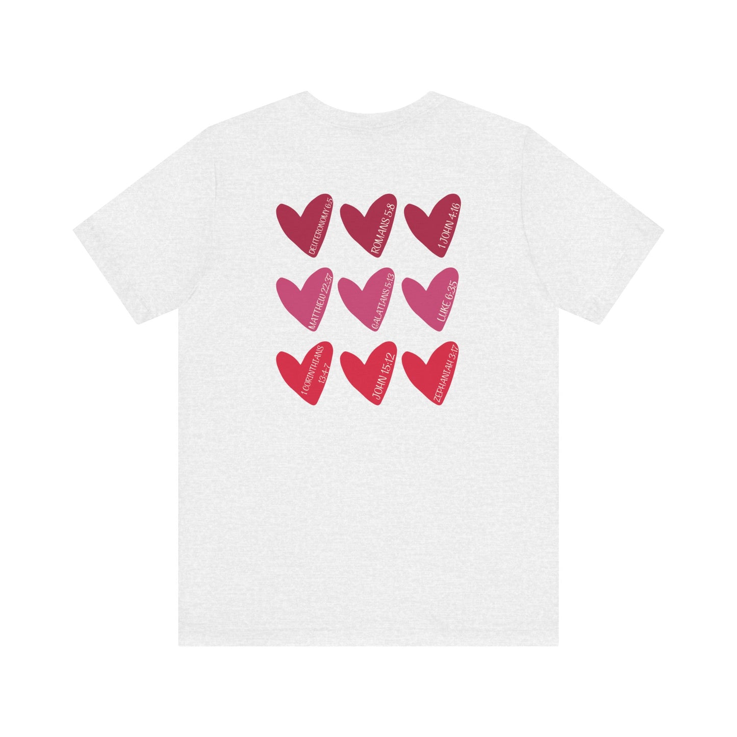 Hearts with Verses about Love Unisex Tee