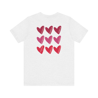 Hearts with Verses about Love Unisex Tee