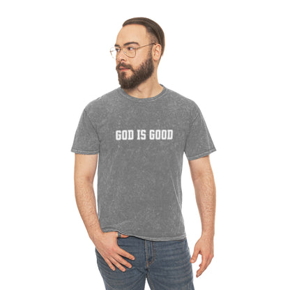 Unisex Mineral Wash 'God is Good' T-Shirt