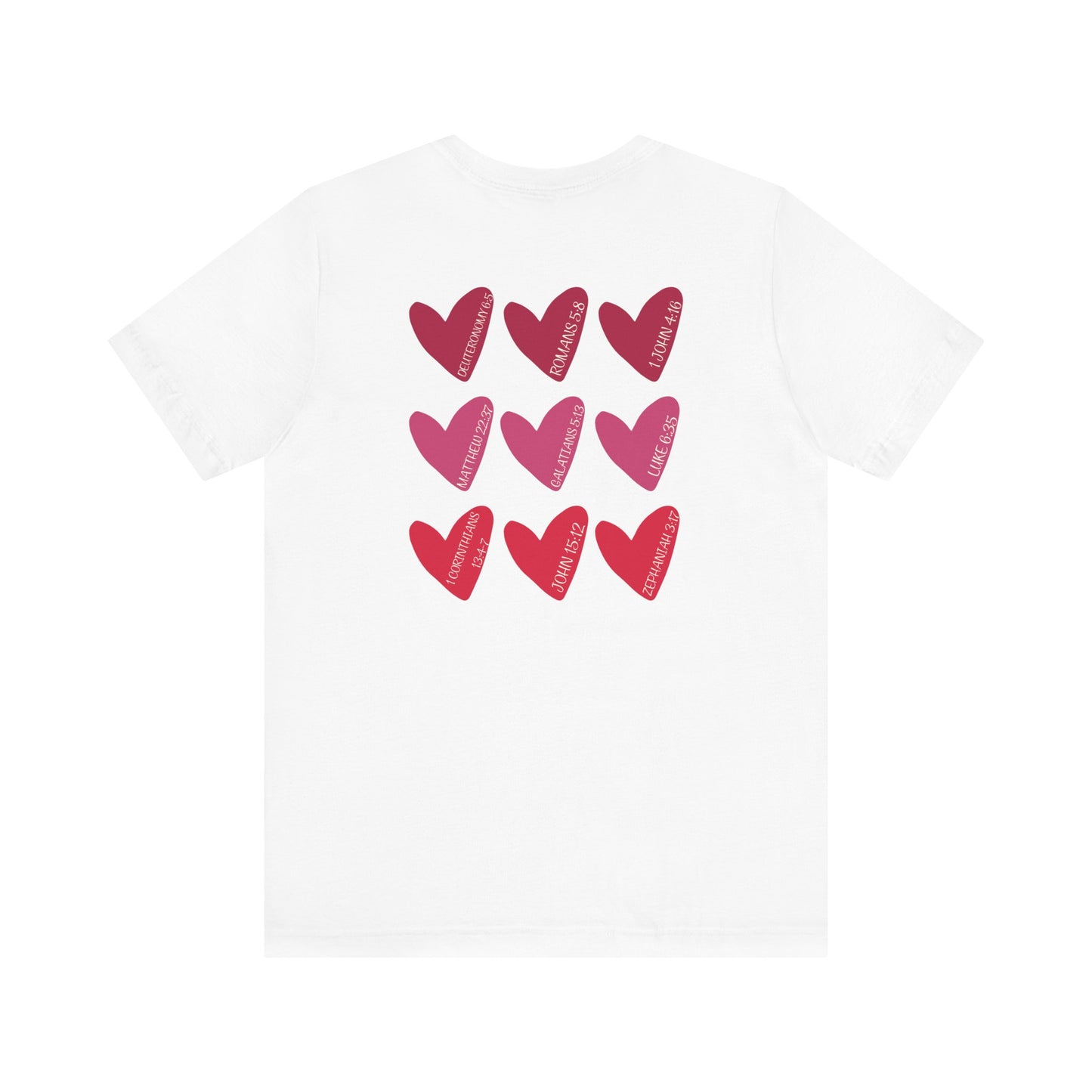 Hearts with Verses about Love Unisex Tee