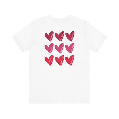 Hearts with Verses about Love Unisex Tee