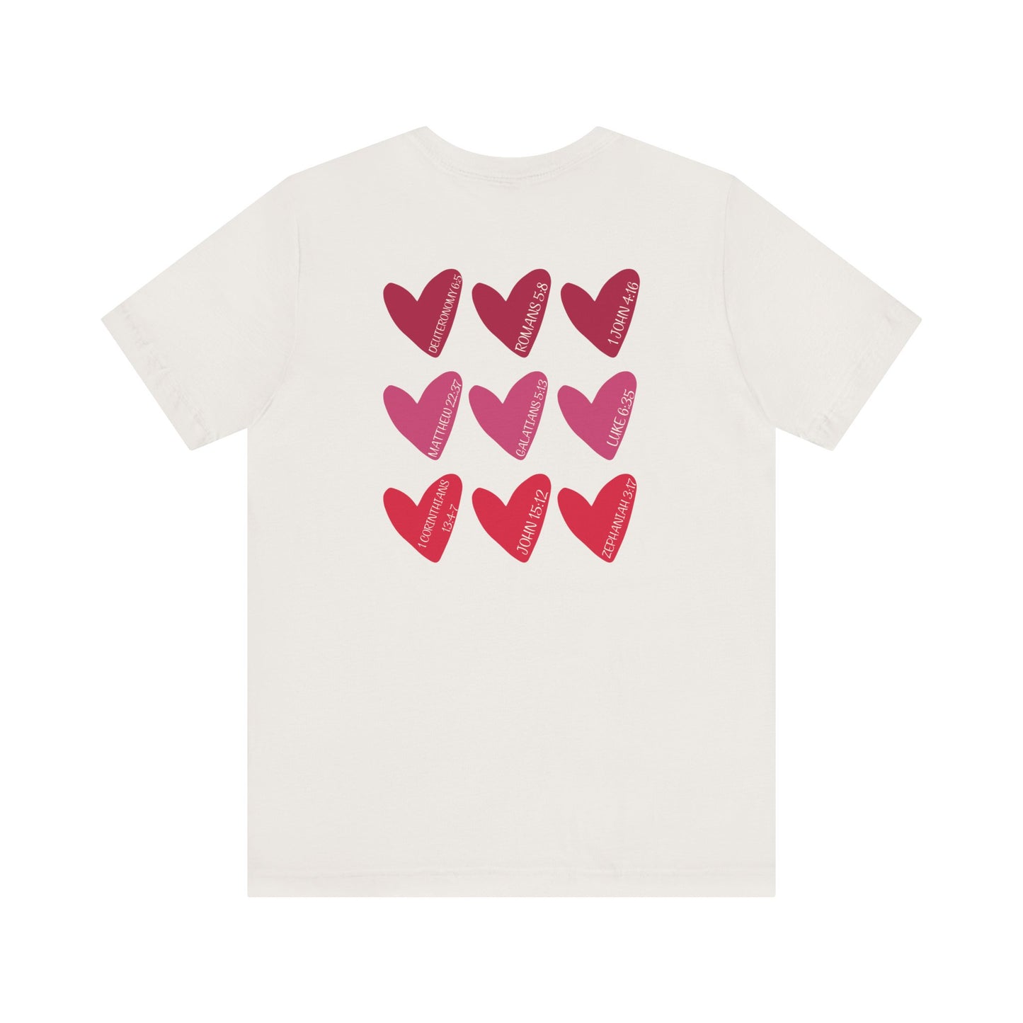 Hearts with Verses about Love Unisex Tee