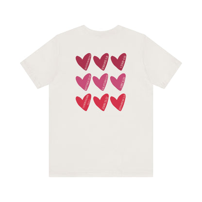 Hearts with Verses about Love Unisex Tee