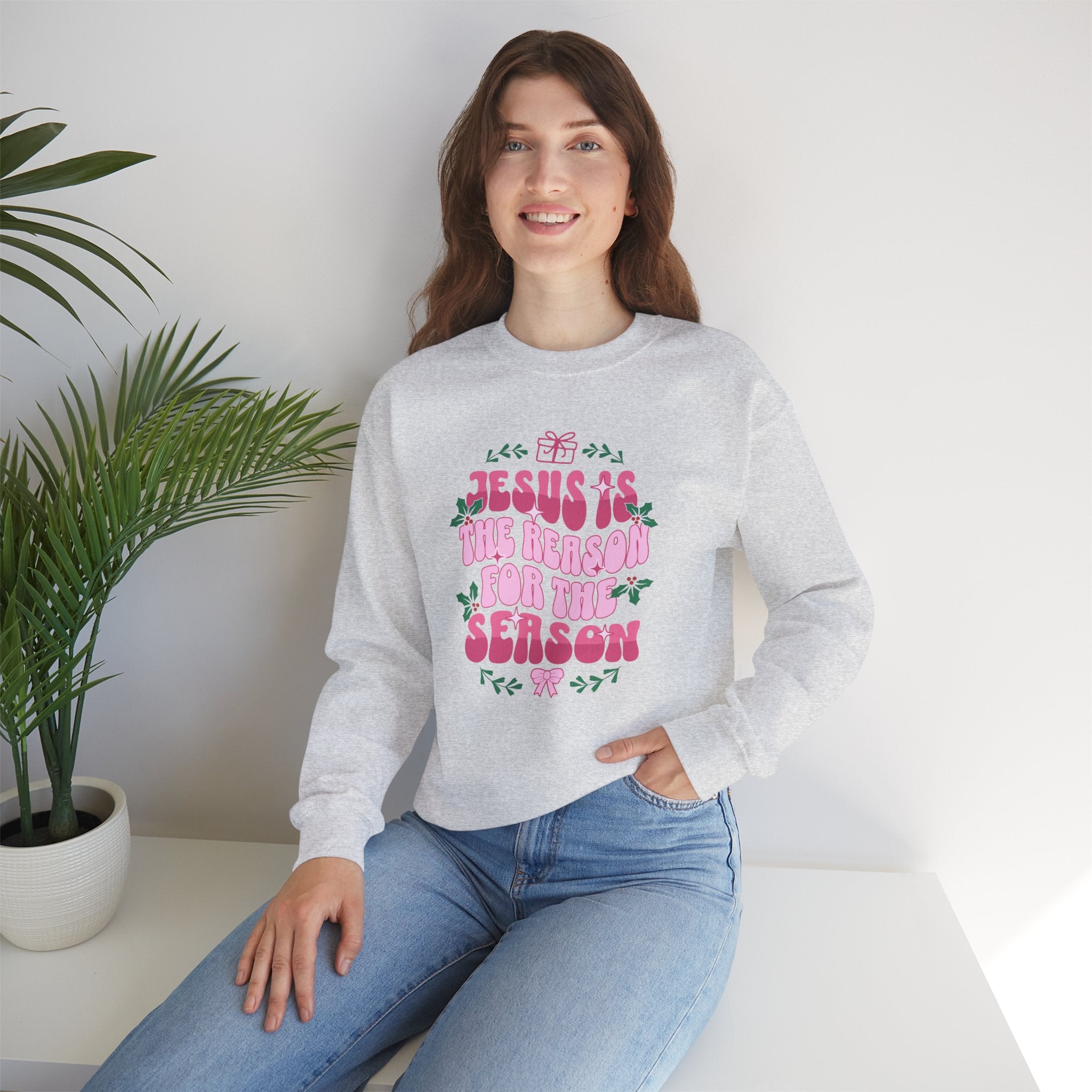 Jesus is the Reason Holiday Sweatshirt - Unisex Heavy Blend Crewneck