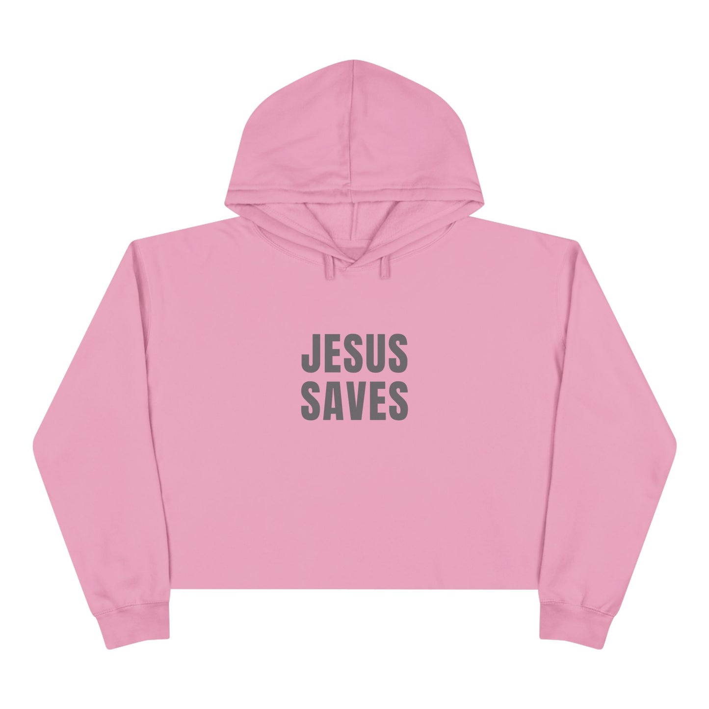 Crop Hoodie - 'Jesus Saves'