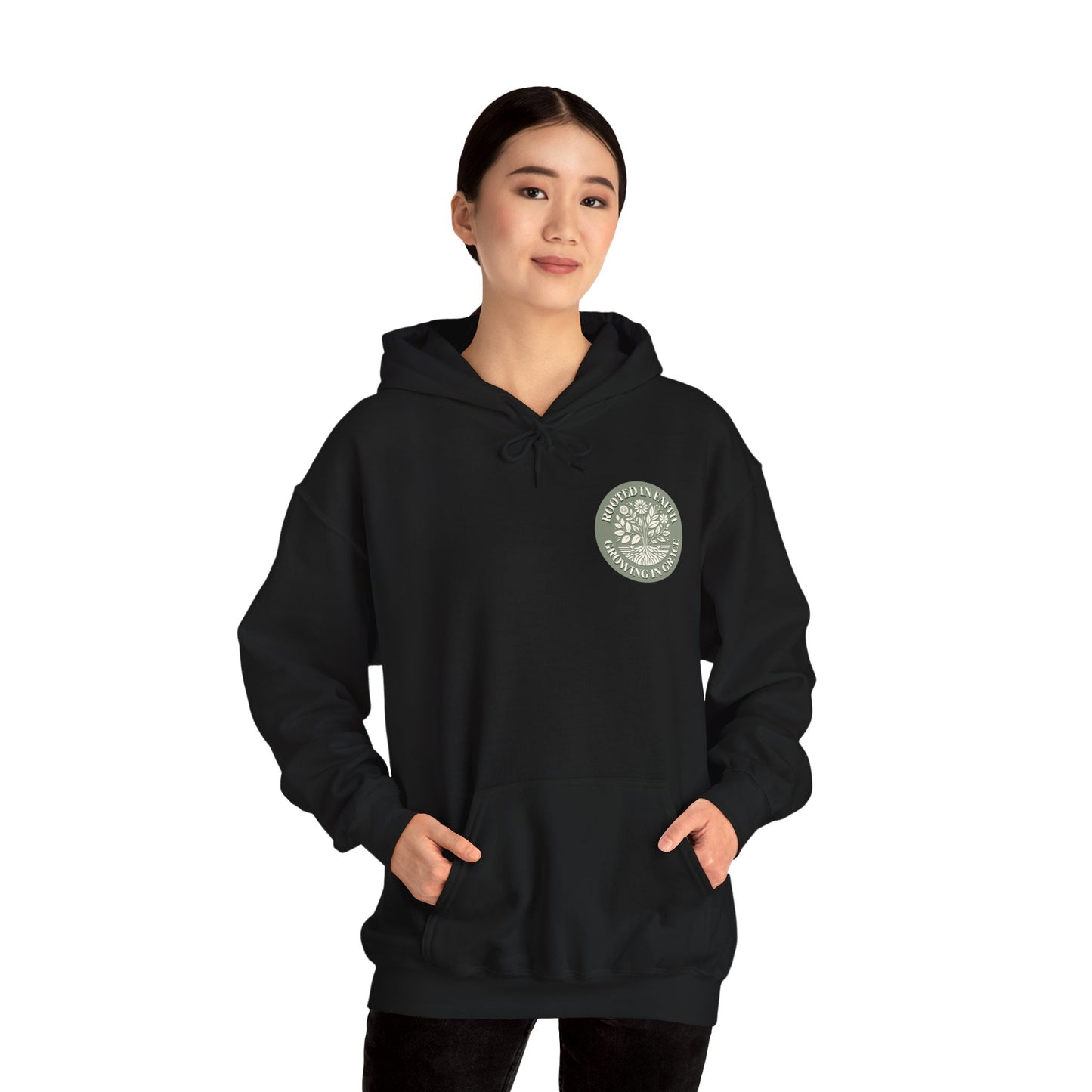 Rooted in Faith Hoodie - Unisex Heavy Blend™ Sweatshirt