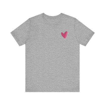 Hearts with Verses about Love Unisex Tee