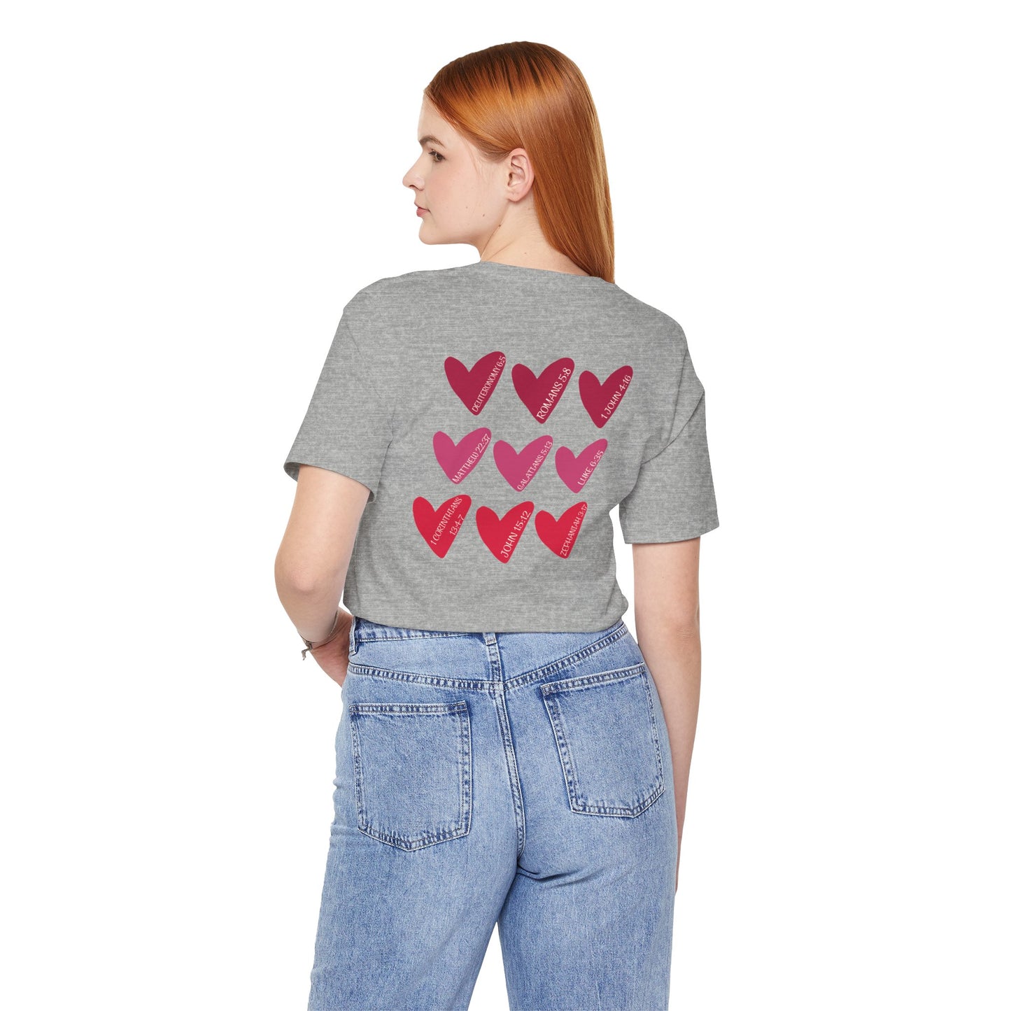 Hearts with Verses about Love Unisex Tee