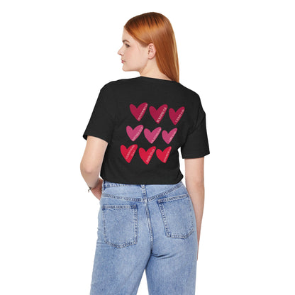 Hearts with Verses about Love Unisex Tee