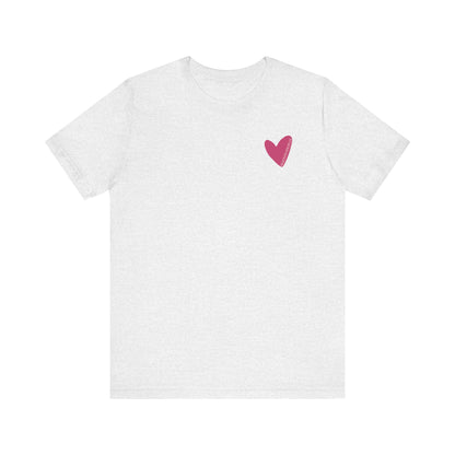 Hearts with Verses about Love Unisex Tee