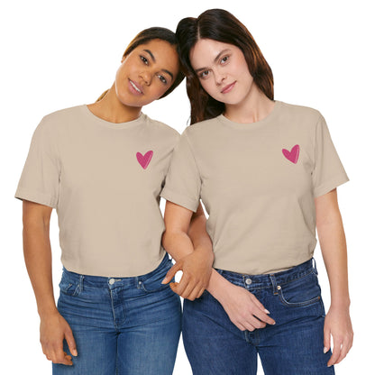 Hearts with Verses about Love Unisex Tee